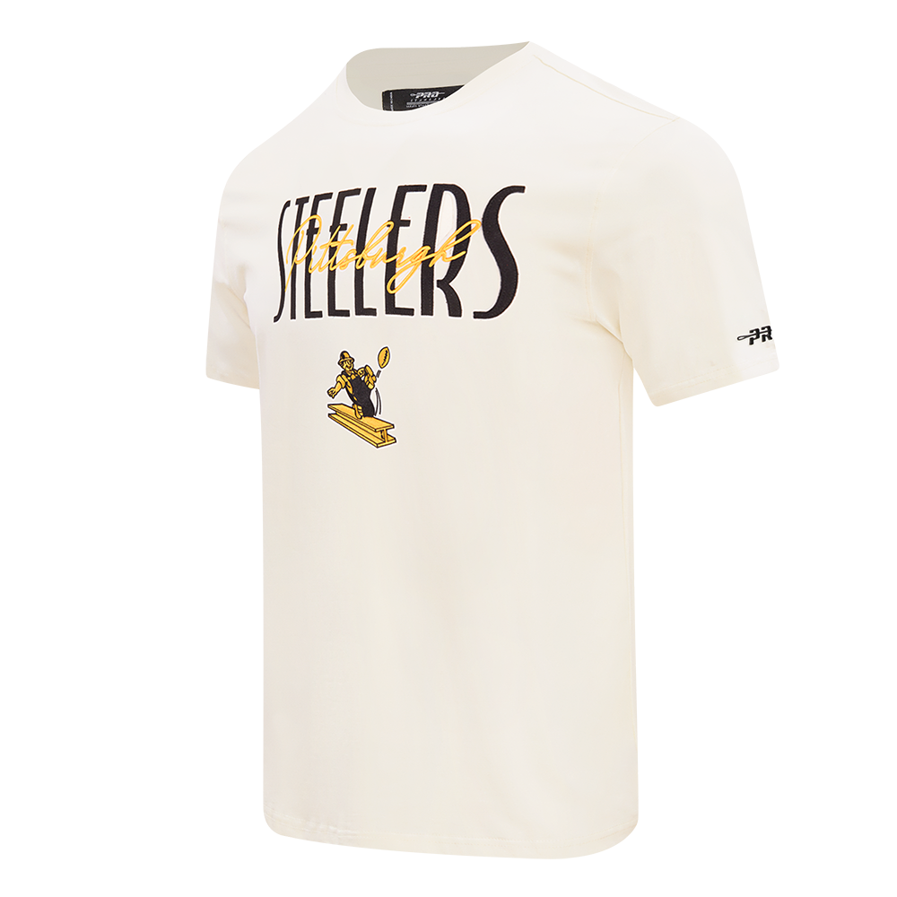 NFL PITTSBURGH STEELERS ORIGINAL PLAYERS MEN'S S/S TEE (EGGSHELL)
