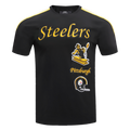 NFL PITTSBURGH STEELERS RETRO CLASSIC MEN'S STRIPED TEE (BLACK/YELLOW)