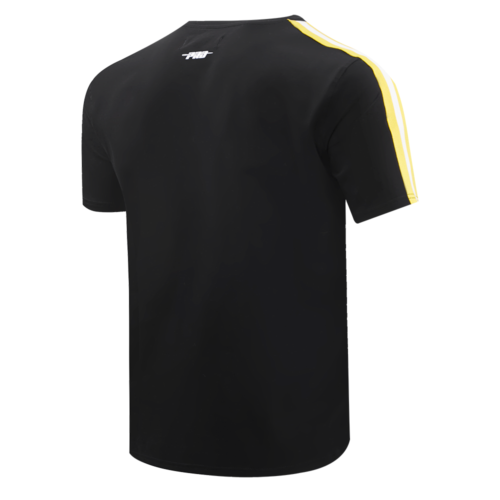 NFL PITTSBURGH STEELERS RETRO CLASSIC MEN'S STRIPED TEE (BLACK/YELLOW)