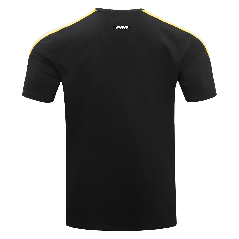 NFL PITTSBURGH STEELERS RETRO CLASSIC MEN'S STRIPED TEE (BLACK/YELLOW)
