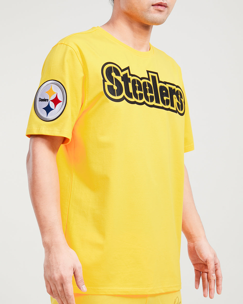 NFL PITTSBURGH STEELERS TACKLE TWILL MEN'S TEE (YELLOW)