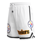 NFL PITTSBURGH STEELERS CLASSIC CHENILLE MEN'S DK SHORT (WHITE)