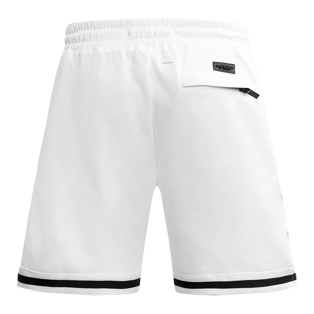 NFL PITTSBURGH STEELERS CLASSIC CHENILLE MEN'S DK SHORT (WHITE)