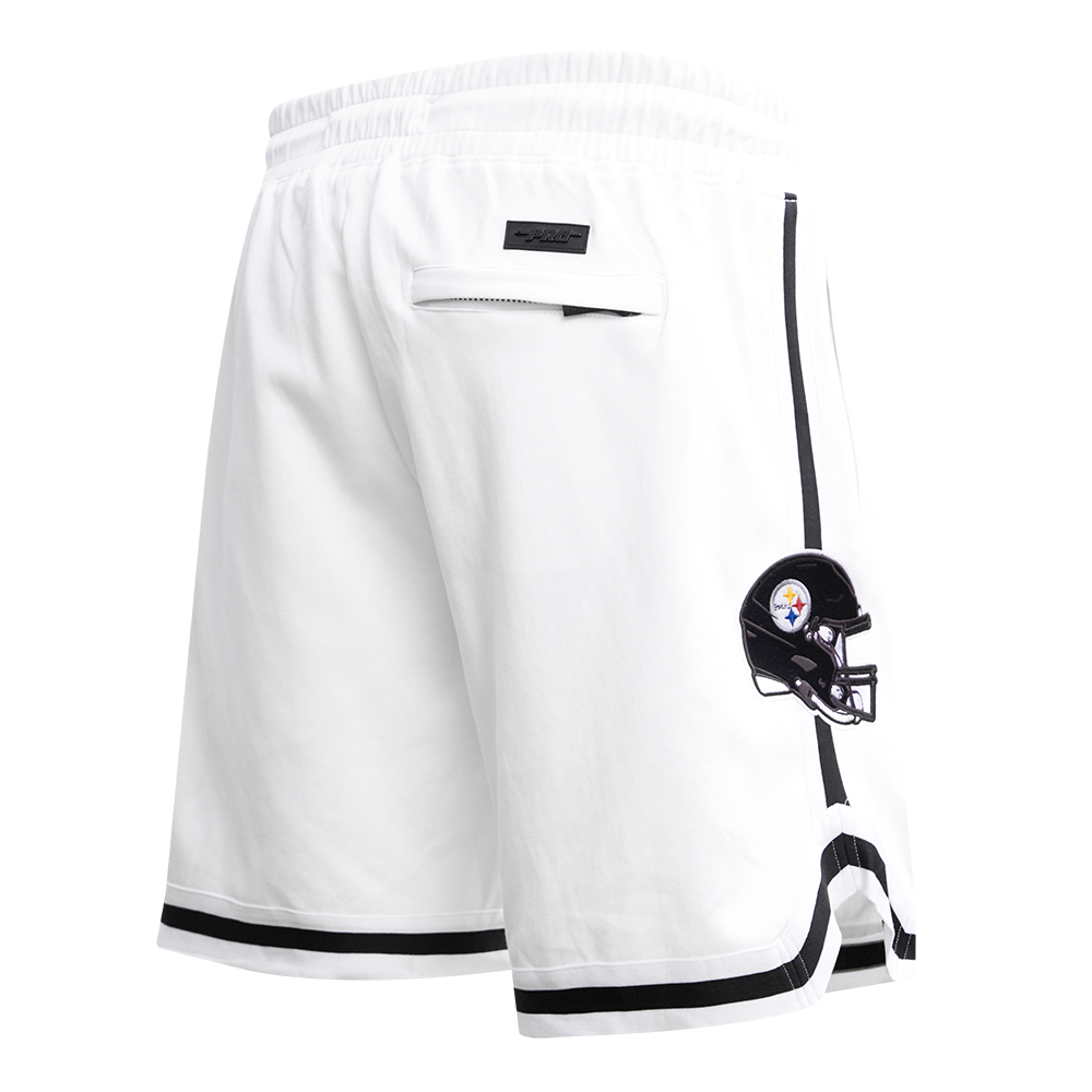 NFL PITTSBURGH STEELERS CLASSIC CHENILLE MEN'S DK SHORT (WHITE)