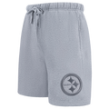 NFL PITTSBURGH STEELERS NEUTRAL MEN'S SHORT (DARK HEATHER GRAY)