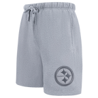 NFL PITTSBURGH STEELERS NEUTRAL MEN'S SHORT (DARK HEATHER GRAY)