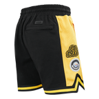 NFL PITTSBURGH STEELERS DIY PICK STITCH MEN'S DOUBLE KNIT 2.0 SHORT (BLACK/YELLOW)