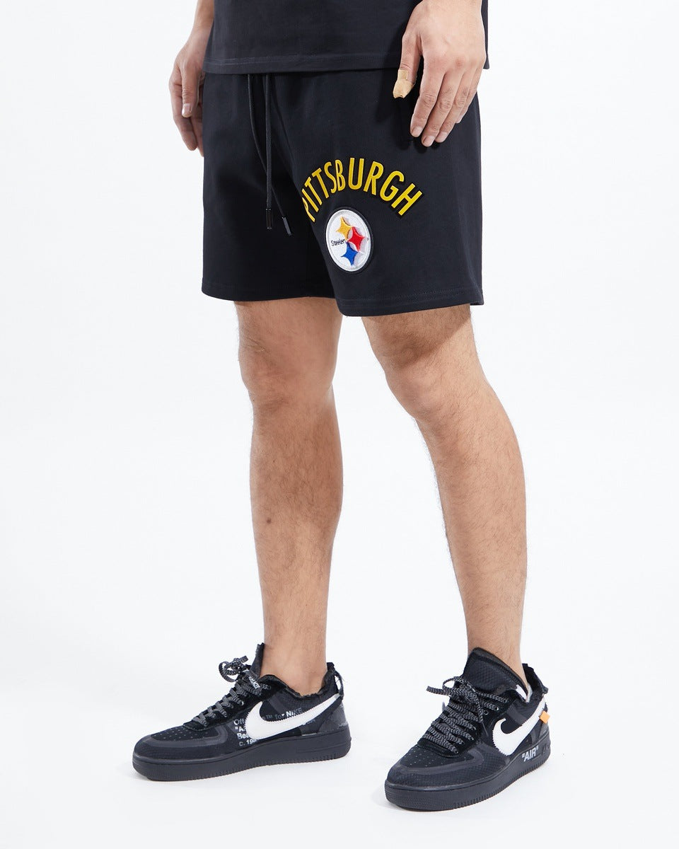 NFL PITTSBURGH STEELERS CLASSIC MEN'S SHORT (BLACK)