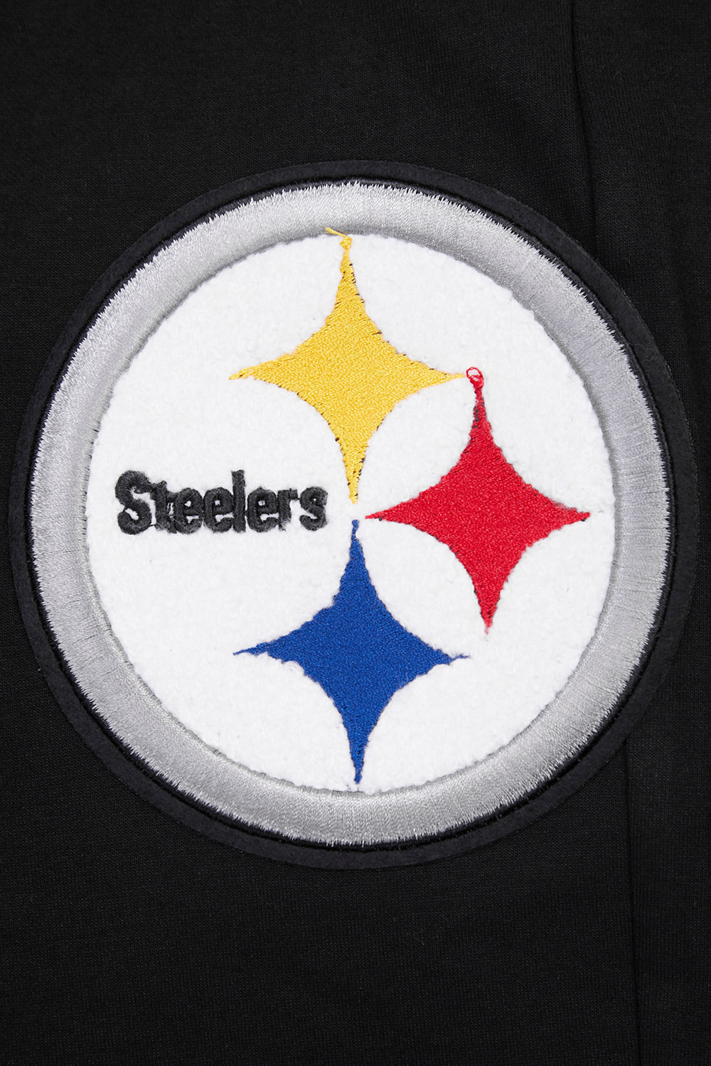NFL PITTSBURGH STEELERS CLASSIC CHENILLE PANTALON JOGGER EN MAILLE DOUBLE POUR HOMME (NOIR)