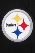 NFL PITTSBURGH STEELERS CLASSIC CHENILLE PANTALON JOGGER EN MAILLE DOUBLE POUR HOMME (NOIR)