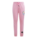 NFL PITTSBURGH STEELERS CLASSIC CHENILLE DOUBLE KNIT JOGGER (PINK)