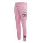 NFL PITTSBURGH STEELERS CLASSIC CHENILLE DOUBLE KNIT JOGGER (PINK)