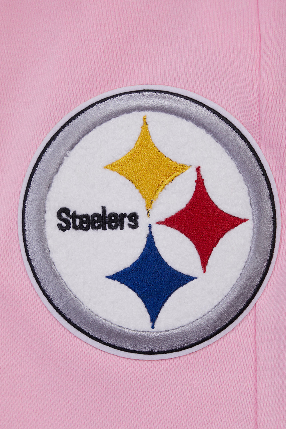 NFL PITTSBURGH STEELERS CLASSIC CHENILLE DOUBLE KNIT JOGGER (PINK)