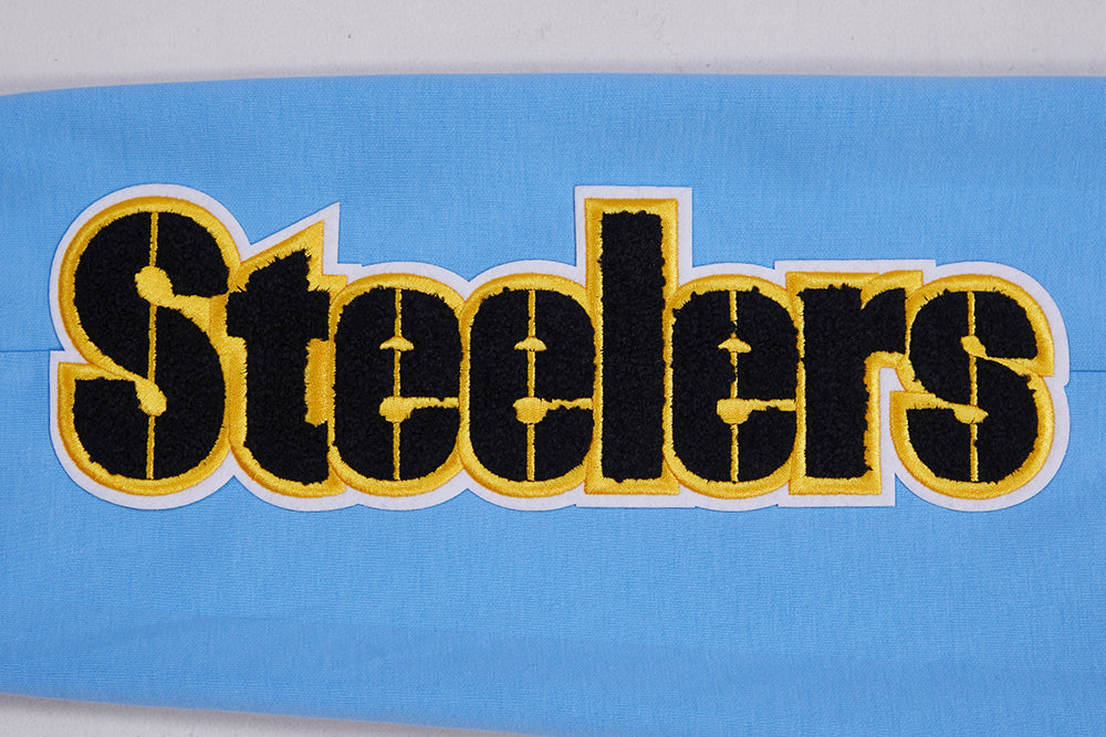 NFL PITTSBURGH STEELERS CLASSIC CHENILLE DOUBLE KNIT JOGGER (UNIVERSITY BLUE)