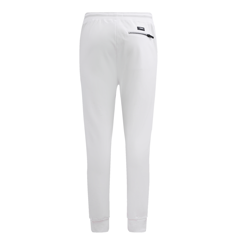 NFL PITTSBURGH STEELERS CLASSIC CHENILLE PANTALON JOGGER EN MAILLE DOUBLE (BLANC)