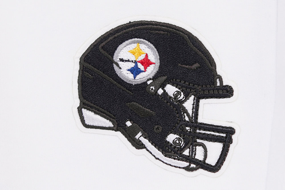 NFL PITTSBURGH STEELERS CLASSIC CHENILLE PANTALON JOGGER EN MAILLE DOUBLE (BLANC)
