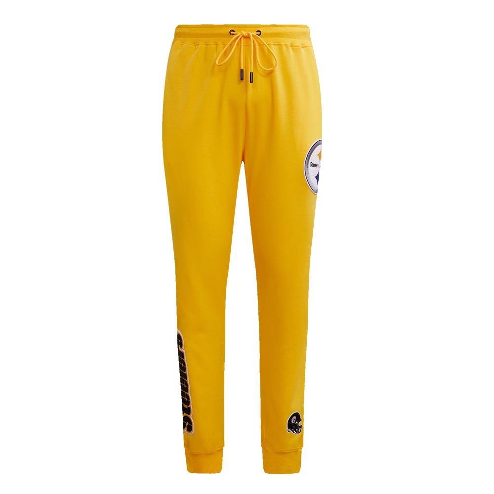 NFL PITTSBURGH STEELERS CLASSIC CHENILLE PANTALON JOGGER EN MAILLE DOUBLE (JAUNE)