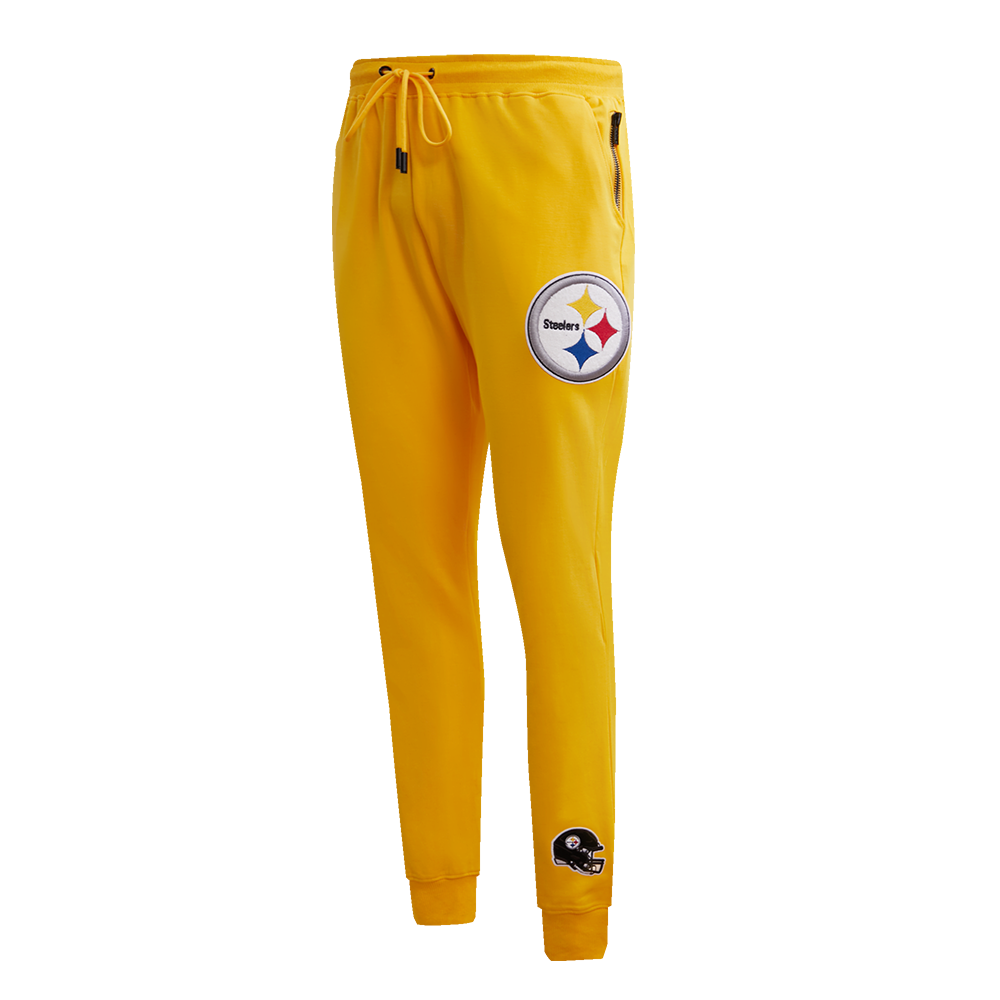 NFL PITTSBURGH STEELERS CLASSIC CHENILLE PANTALON JOGGER EN MAILLE DOUBLE (JAUNE)