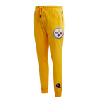 NFL PITTSBURGH STEELERS CLASSIC CHENILLE PANTALON JOGGER EN MAILLE DOUBLE (JAUNE)