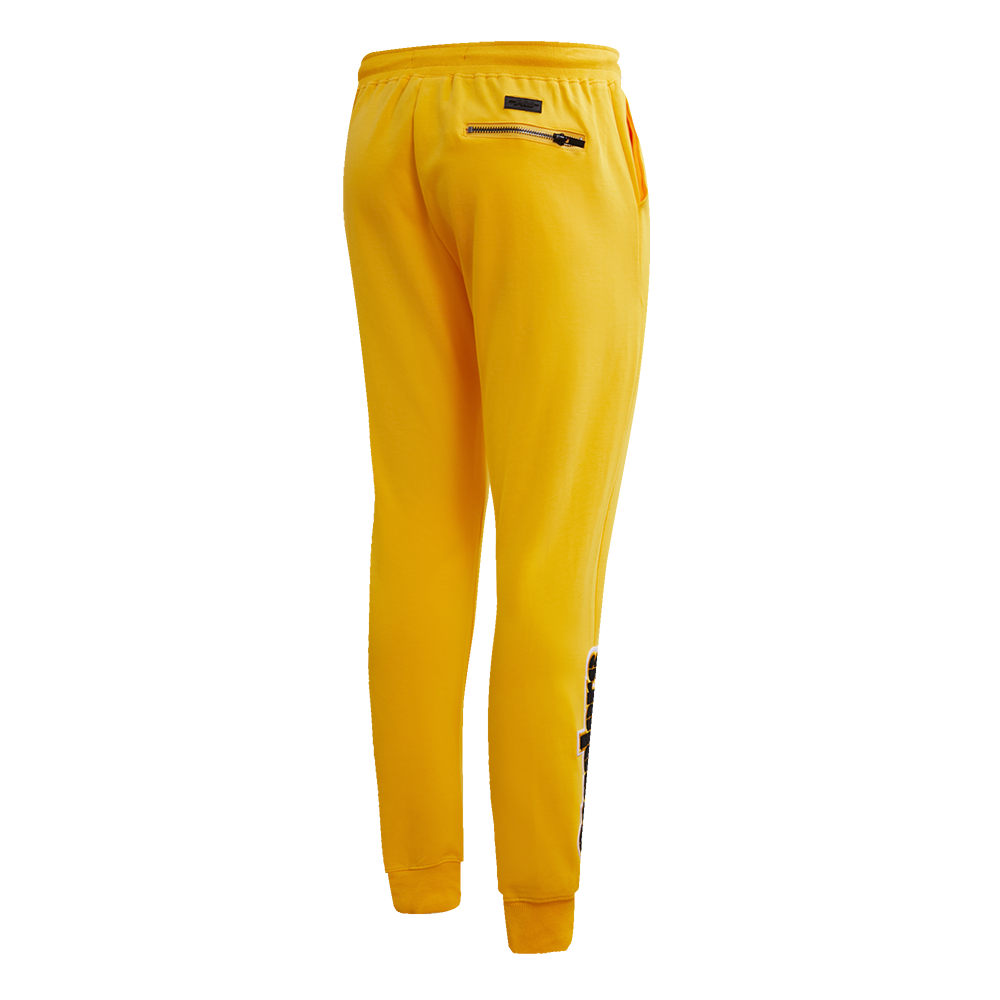 NFL PITTSBURGH STEELERS CLASSIC CHENILLE PANTALON JOGGER EN MAILLE DOUBLE (JAUNE)