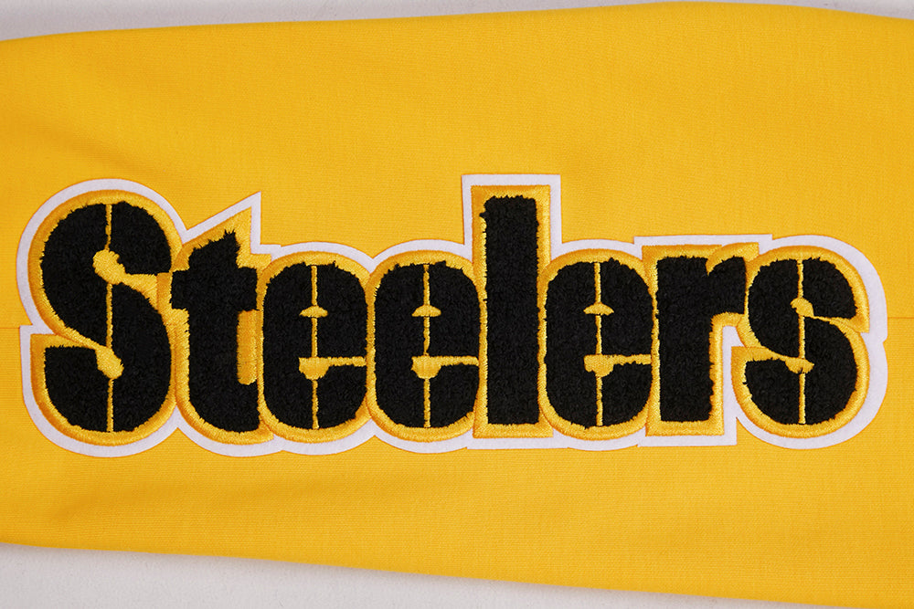 NFL PITTSBURGH STEELERS CLASSIC CHENILLE PANTALON JOGGER EN MAILLE DOUBLE (JAUNE)