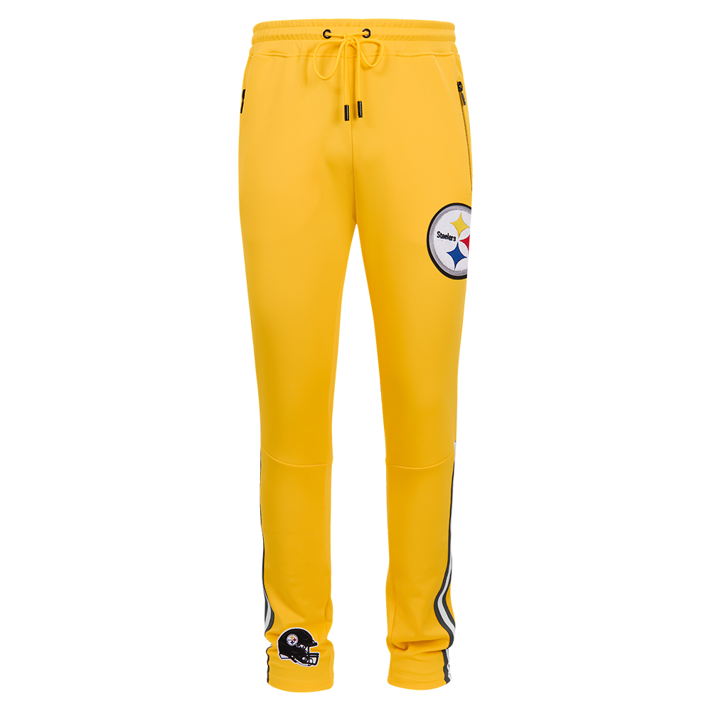 NFL PITTSBURGH STEELERS CLASSIC MEN'S DK TRACK PANT (YELLOW/BLACK)