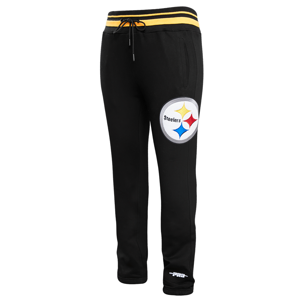 NFL PITTSBURGH STEELERS PANTALON OUATÉ MASHUP CÔTELÉ POUR HOMME (NOIR/JAUNE)
