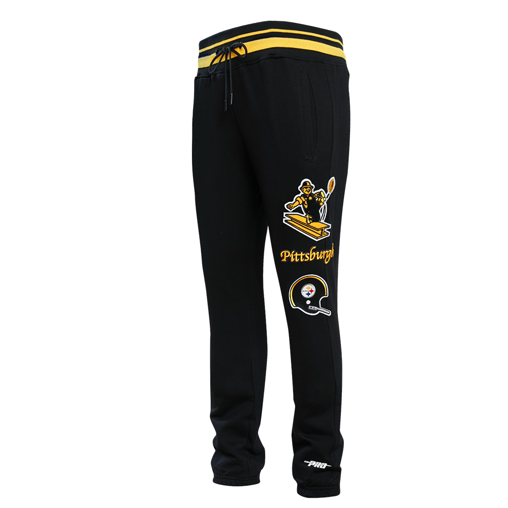 NFL PITTSBURGH STEELERS RETRO CLASSIC MEN'S SWEATPANT (BLACK/YELLOW)
