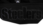NFL PITTSBURGH STEELERS TRIPLE BLACK CHANDAIL À CAPUCHON EN MAILLE DOUBLE À GLISSIÈRE POUR HOMME (TRIPLE NOIR)