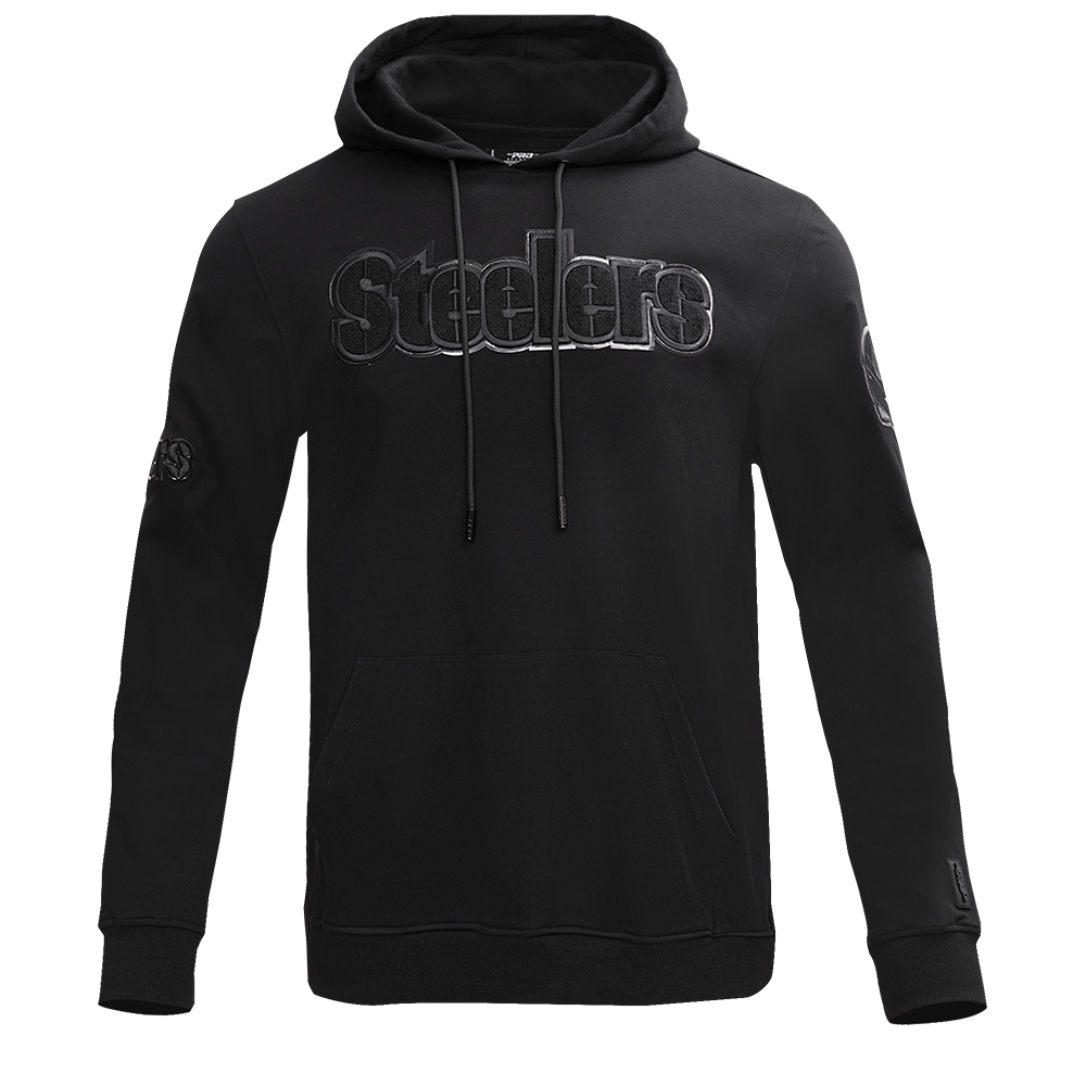 NFL PITTSBURGH STEELERS TRIPLE BLACK CHANDAIL À CAPUCHON POUR HOMME (TRIPLE NOIR)