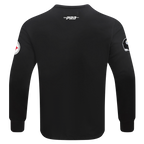 NFL PITTSBURGH STEELERS OLD ENGLISH CHANDAIL À COL ROND POUR HOMME (NOIR)