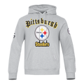 NFL PITTSBURGH STEELERS OLD ENGLISH CHANDAIL À CAPUCHON POUR HOMME (GRIS CHINÉ)
