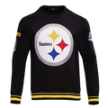 NFL PITTSBURGH STEELERS CHANDAIL À COL ROND MASHUP CÔTELÉ POUR HOMME (NOIR/JAUNE)