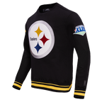 NFL PITTSBURGH STEELERS CHANDAIL À COL ROND MASHUP CÔTELÉ POUR HOMME (NOIR/JAUNE)