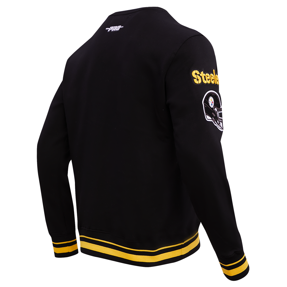 NFL PITTSBURGH STEELERS CHANDAIL À COL ROND MASHUP CÔTELÉ POUR HOMME (NOIR/JAUNE)