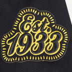 NFL PITTSBURGH STEELERS DIY PICK STITCH MEN'S DOUBLE KNIT PULLOVER HOODIE (BLACK)