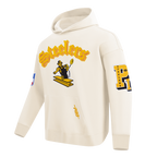 NFL PITTSBURGH STEELERS BEST OF MEN'S DROP SHOULDER FLC PO HOODIE (EGGSHELL)