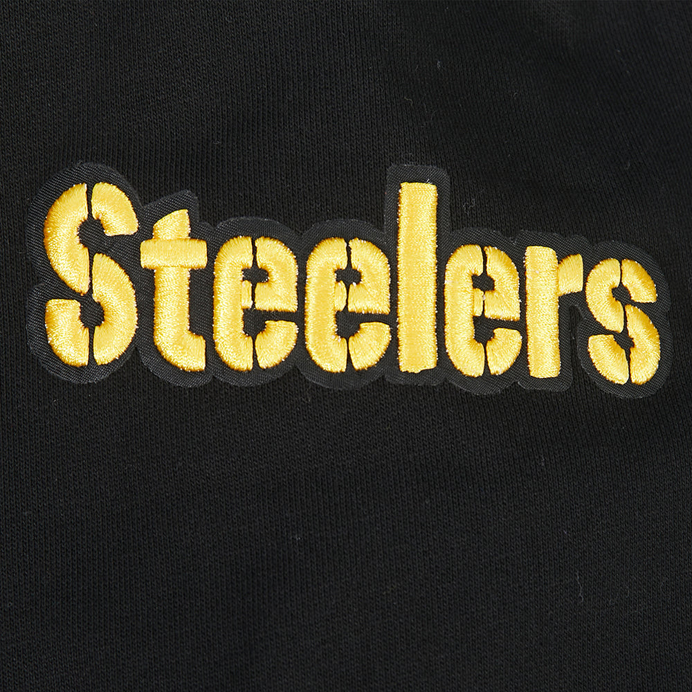 NFL PITTSBURGH STEELERS CITY ARCH CHANDAIL À CAPUCHON EN MOLLETON POUR HOMME (NOIR)