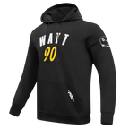 NFL PITTSBURGH STEELERS T.J. WATT #90 CLASSIC PNN MEN'S DK PO HOODIE (BLACK)