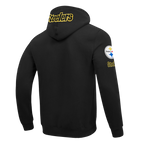 NFL PITTSBURGH STEELERS T.J. WATT #90 CLASSIC PNN MEN'S DK PO HOODIE (BLACK)