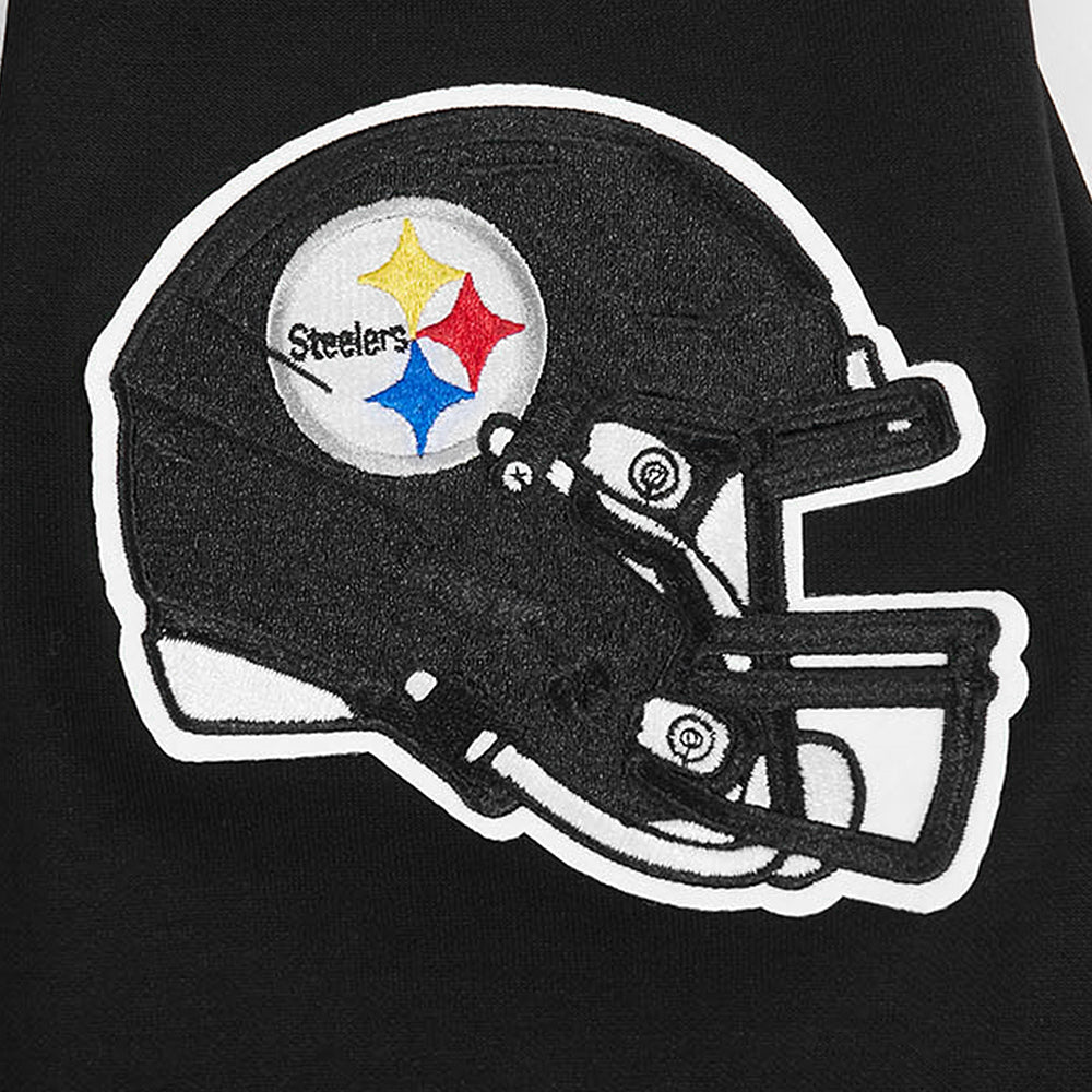 NFL PITTSBURGH STEELERS T.J. WATT #90 CLASSIC PNN MEN'S DK PO HOODIE (BLACK)