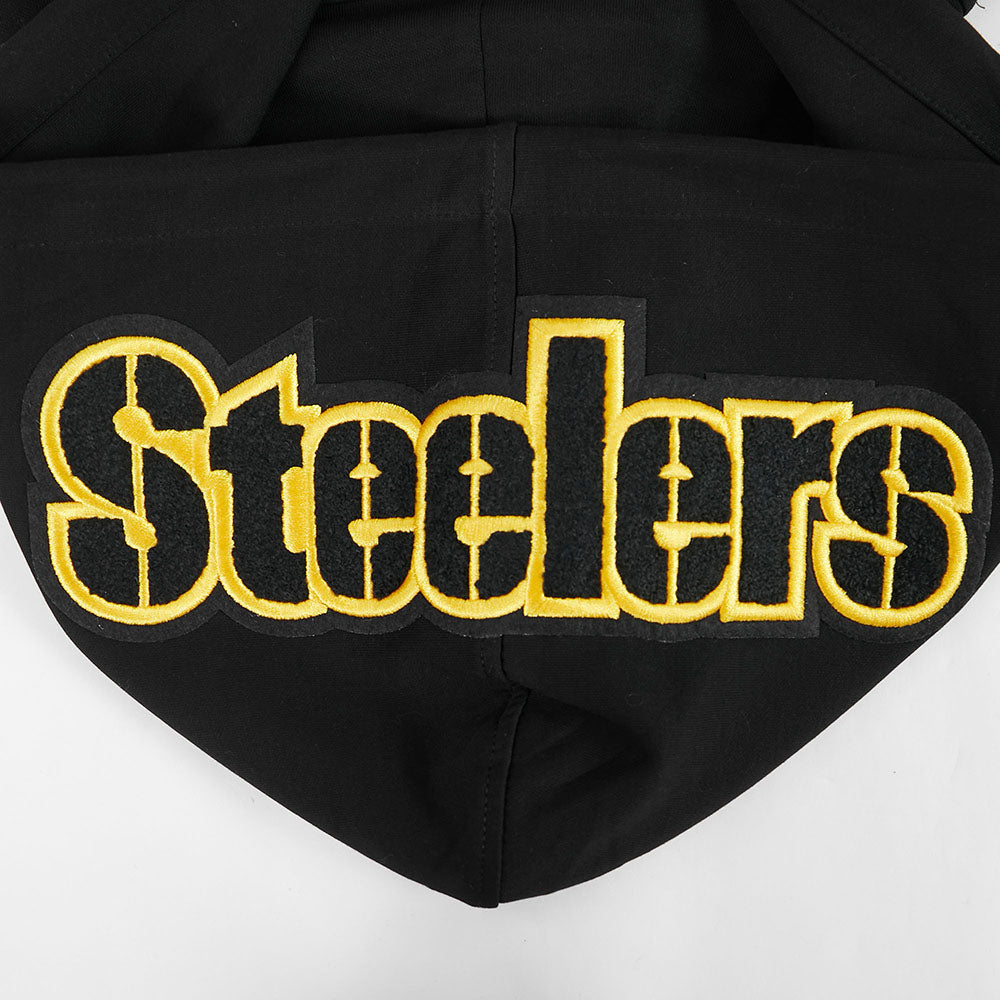 NFL PITTSBURGH STEELERS T.J. WATT #90 CLASSIC PNN MEN'S DK PO HOODIE (BLACK)