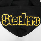NFL PITTSBURGH STEELERS T.J. WATT #90 CLASSIC PNN MEN'S DK PO HOODIE (BLACK)