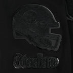 NFL PITTSBURGH STEELERS TRIPLE BLACK CHANDAIL À CAPUCHON POUR HOMME (NOIR)