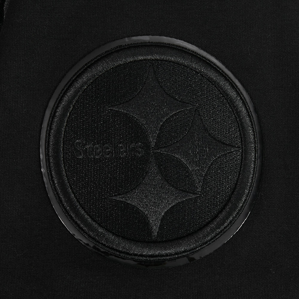 NFL PITTSBURGH STEELERS TRIPLE BLACK CHANDAIL À CAPUCHON POUR HOMME (NOIR)