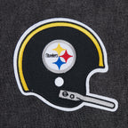 NFL PITTSBURGH STEELERS FIRST TEAM CHANDAIL À CAPUCHON POUR HOMME (NOIR DÉLAVÉ)