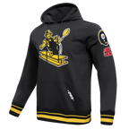NFL PITTSBURGH STEELERS RETRO CLASSICS MEN'S PULLOVER HOODIE (BLACK/YELLOW)