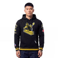 NFL PITTSBURGH STEELERS RETRO CLASSICS MEN'S PULLOVER HOODIE (BLACK/YELLOW)