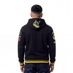 NFL PITTSBURGH STEELERS RETRO CLASSICS MEN'S PULLOVER HOODIE (BLACK/YELLOW)