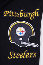 NFL PITTSBURGH STEELERS RETRO CLASSIC MEN'S HOODIE (BLACK/YELLOW)